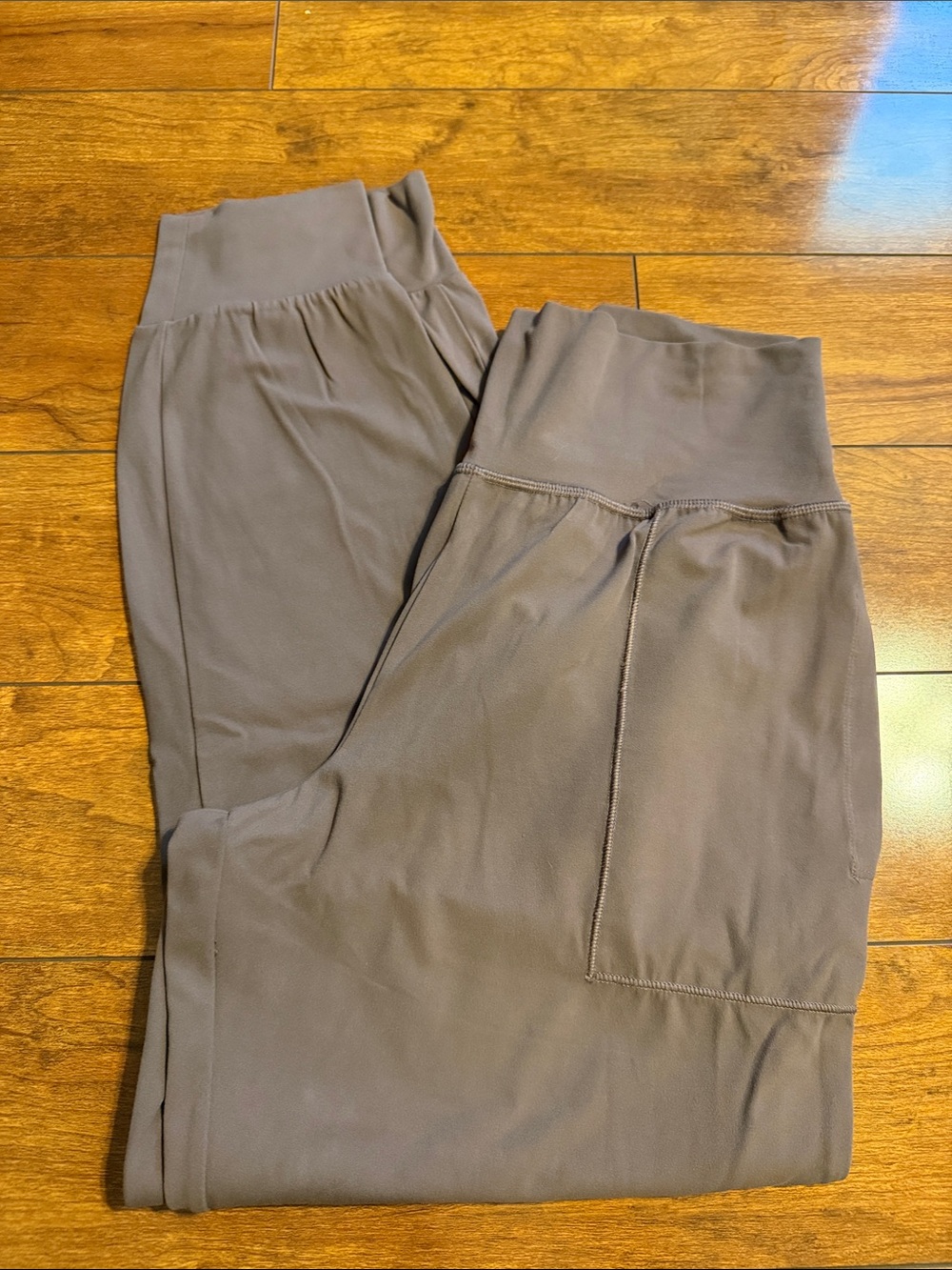 Athleta Olive Brown High-Rise Track Pants